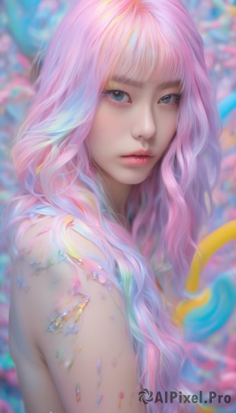 The elegance of a female in a ethereal dynamic scene
