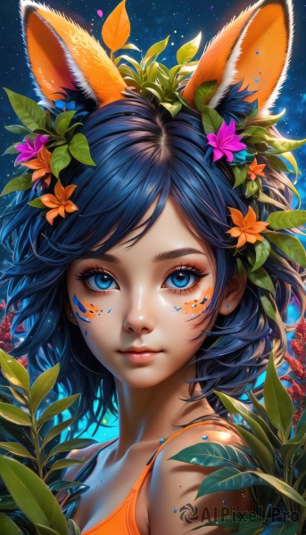 A female showcased in a tranquil dynamic scene