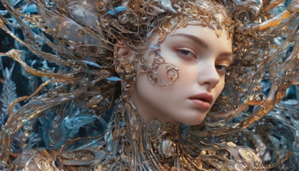 A graceful female captured in dynamic scene