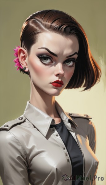 The beauty of a female set in a enchanting dynamic scene