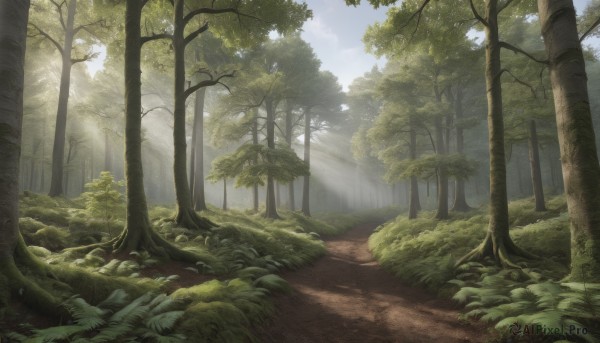 A landscape showcased in a bold day