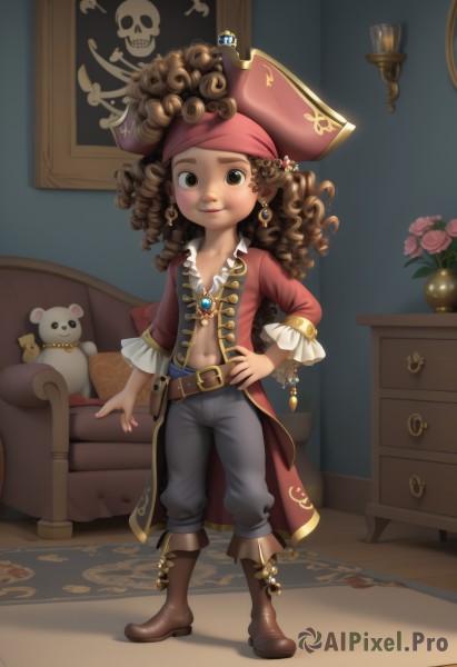 The majestic beauty of a child set within a calm dynamic scene