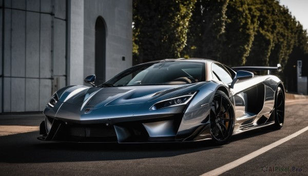 A motor vehicle showcased in a vivid outdoors