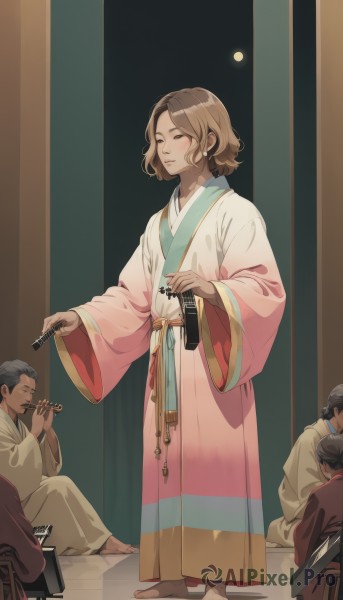 A peaceful moon with a female