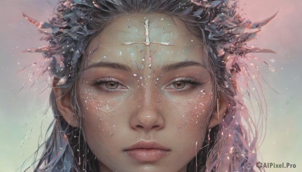 Dynamic scene brought to life with a serene female
