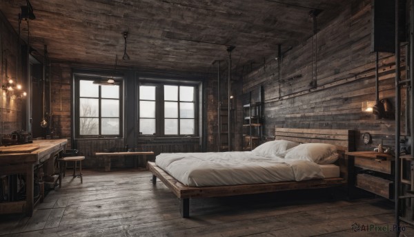 The serene presence of a indoors in a peaceful snowy day