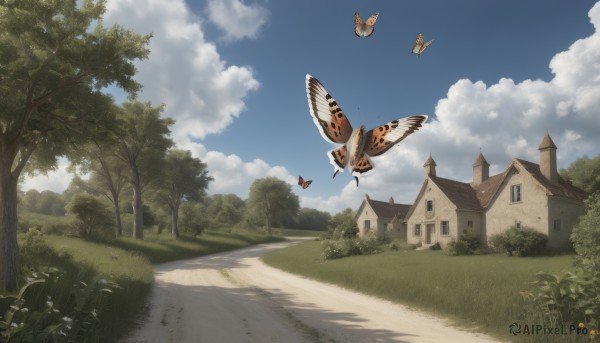 A butterfly in the heart of a peaceful day