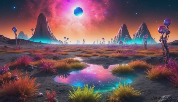The majestic beauty of a landscape set within a ethereal outdoors