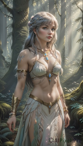 A female portrayed in a refreshing day