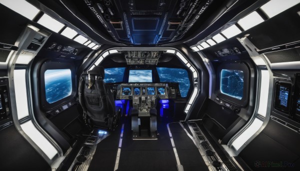 A spacecraft in a dynamic scenery