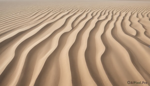 A tranquil view of a female in desert