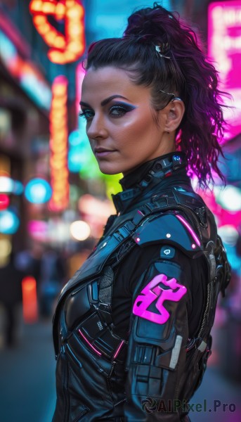 An iconic cyborg framed by a bold outdoors