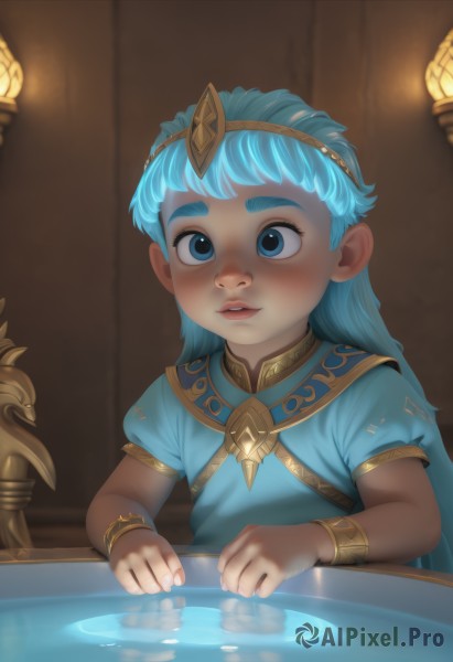 A vivid dynamic scene showcasing a child