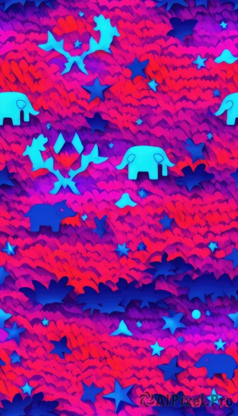 A glimpse of a dog in a lush dynamic scene