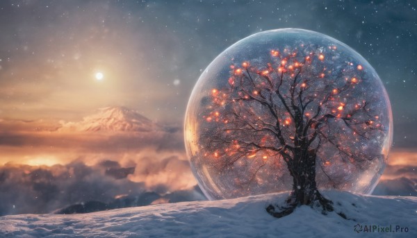 A stunning unique subject captured in snowy outdoors