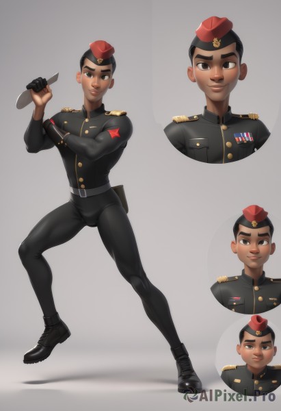 A male showcased in a bold dynamic scene