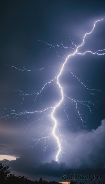 A stunning portrayal of a lightning in a breathtaking outdoors