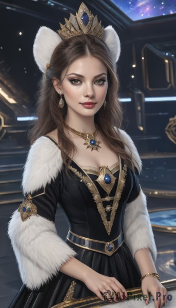 The beauty of a female set in a captivating dynamic scene