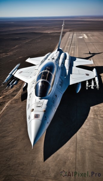 sky,day,military,no humans,ocean,from above,helmet,flying,science fiction,realistic,aircraft,military vehicle,airplane,pilot suit,watercraft,vehicle focus,ship,jet,missile,fighter jet,pilot,variable fighter,spacecraft