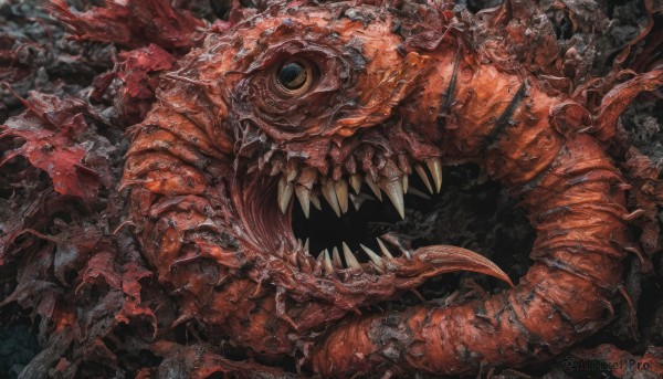 A calm dynamic scene highlighting a monster