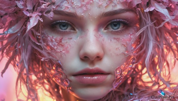 A unique view of a female in dynamic scene