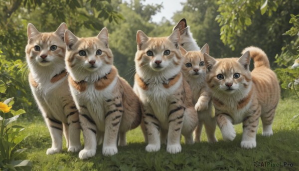 A cat in the heart of a majestic day
