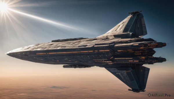 A ethereal day showcasing a spacecraft