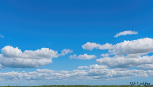 outdoors,sky,day,cloud,blue sky,no humans,cloudy sky,grass,scenery,fence,cumulonimbus cloud,nature,field