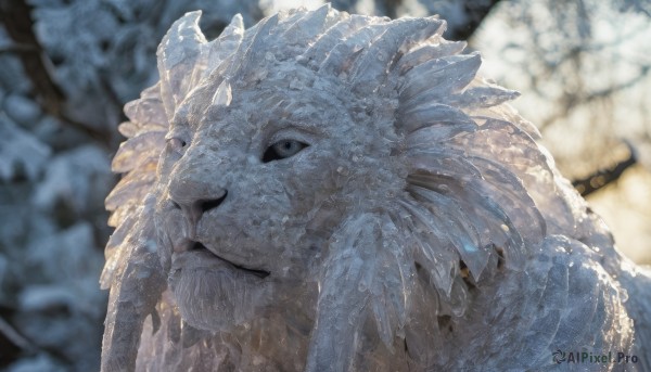 A majestic snowy outdoors featuring a male