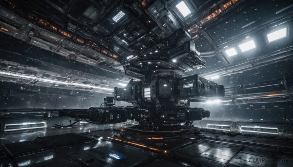 A striking snowy scenery featuring the elegance of a spacecraft