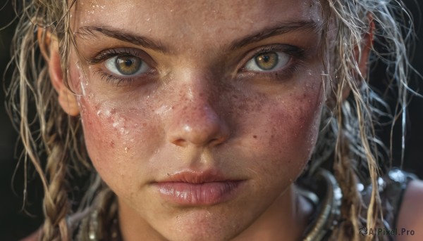 A female portrayed in a refreshing dynamic scene