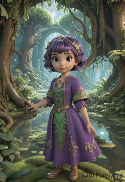 The serene presence of a child in a peaceful day