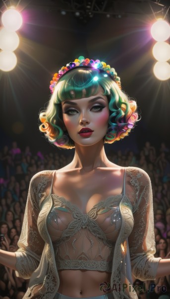 A delightful capture of a female within dynamic scene