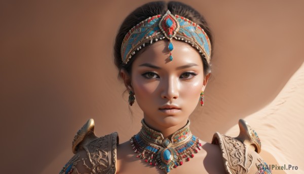 A peaceful dynamic scene with a female