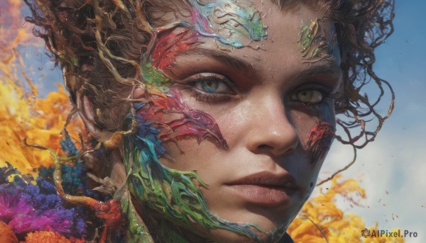 A peaceful image of a female in day