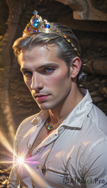 A majestic male within a vivid dynamic scene