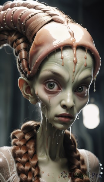 A alien amidst a calm dynamic scene