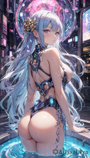 A female amidst a idyllic dynamic scene
