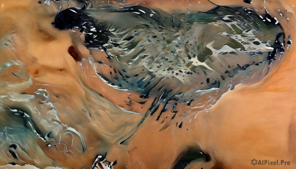 A peaceful image of a male in desert
