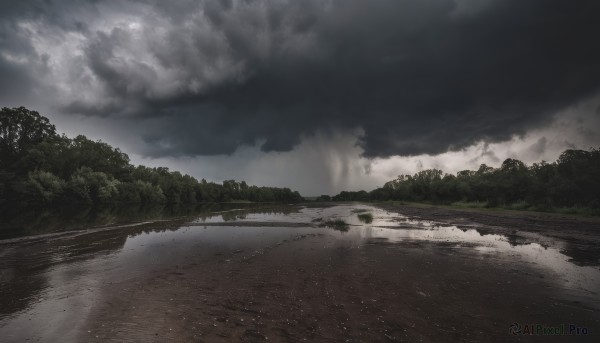 outdoors,sky,cloud,water,tree,no humans,cloudy sky,grass,nature,scenery,forest,reflection,road,bush,river,landscape,grey sky,day,lake,overcast