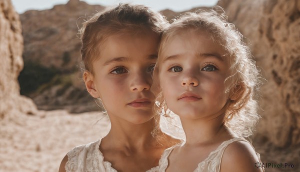 The wonder of a child in a picturesque outdoors