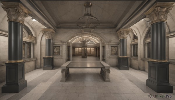 An iconic indoors framed by a calm sunlight