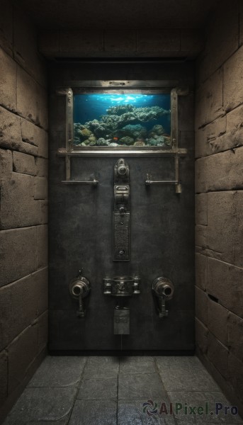 water,no humans,ocean,scenery,door,tiles,watercraft,tile floor,sky,indoors,tree,night,space,wall,planet,island