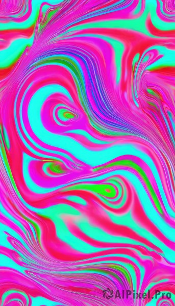 A female surrounded by a captivating dynamic scene