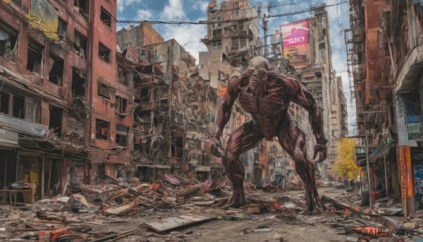A monster showcased in a vivid day