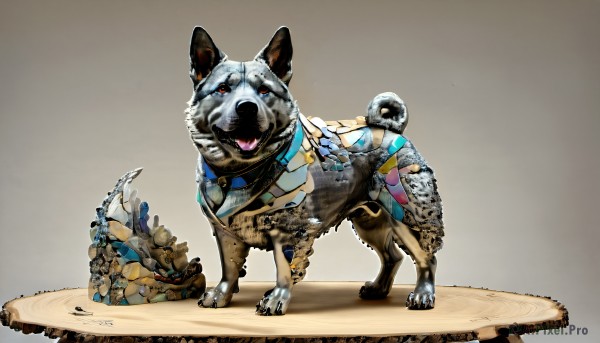 A dog captured in a dynamic dynamic scene
