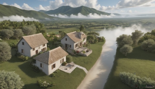 A landscape in a picturesque day