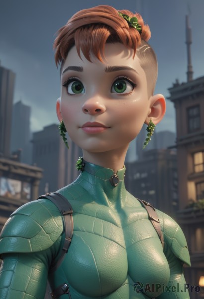 A cyborg set against the backdrop of a breathtaking outdoors
