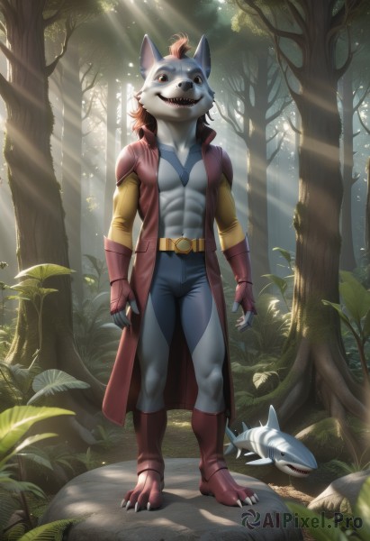 A male portrayed in a vivid day