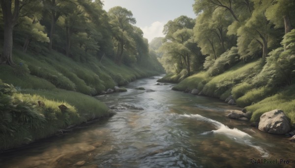 A landscape in a breathtaking day